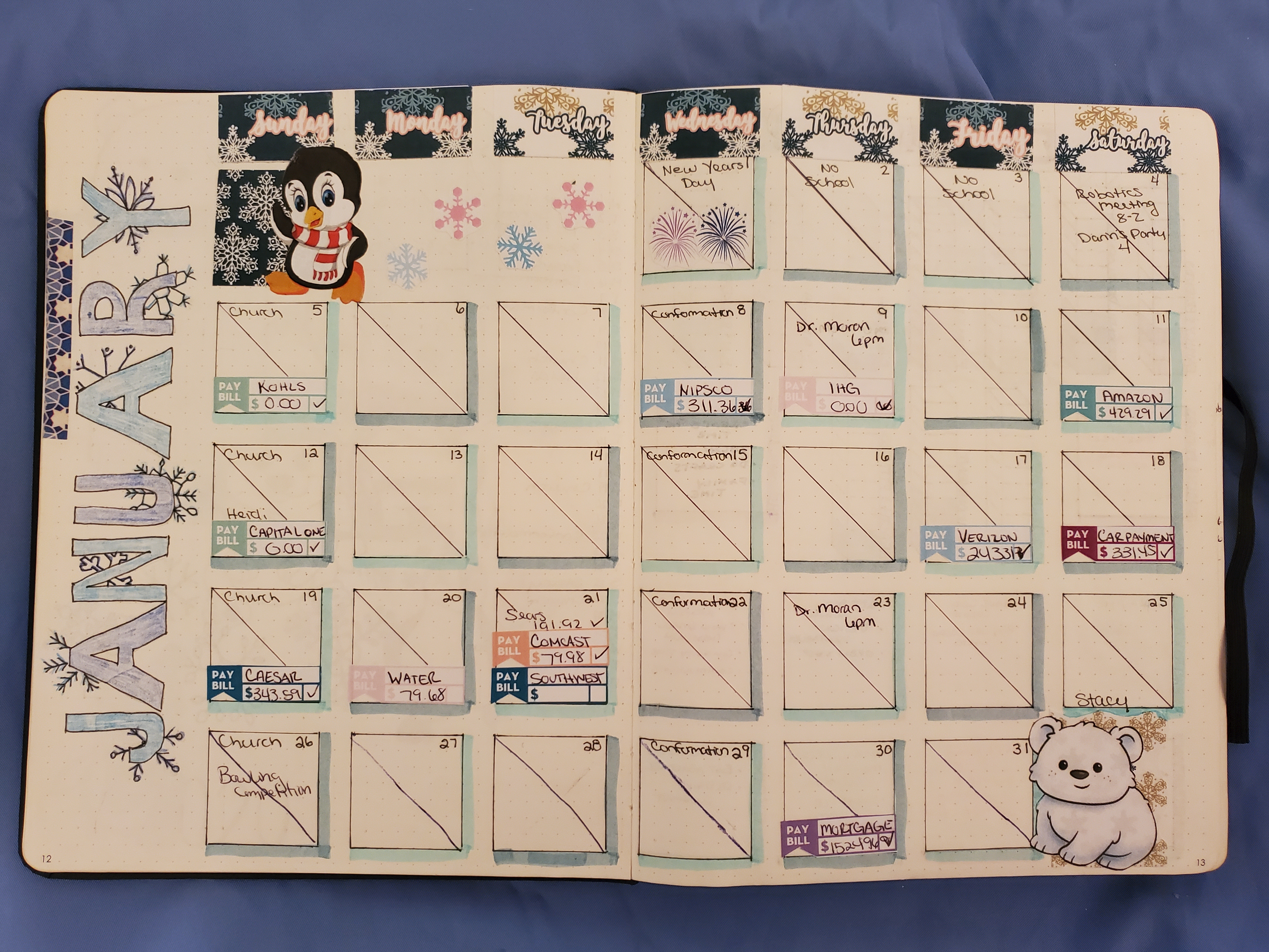 Bullet Journaling: Part 2 / Monthly Log